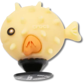 Colgantes Jibbitz™ «Pez globo que cambia de color con luz UV 3D»
