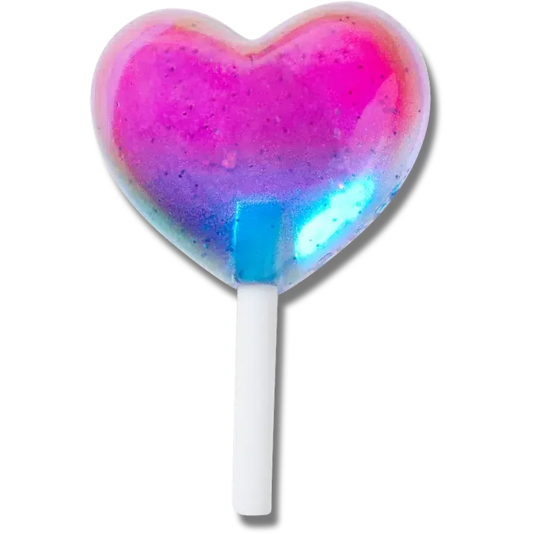 Colgantes Jibbitz™ «Piruleta de corazón de gelatina» Colgantes Jibbitz™ «Piruleta de corazón de gelatina»