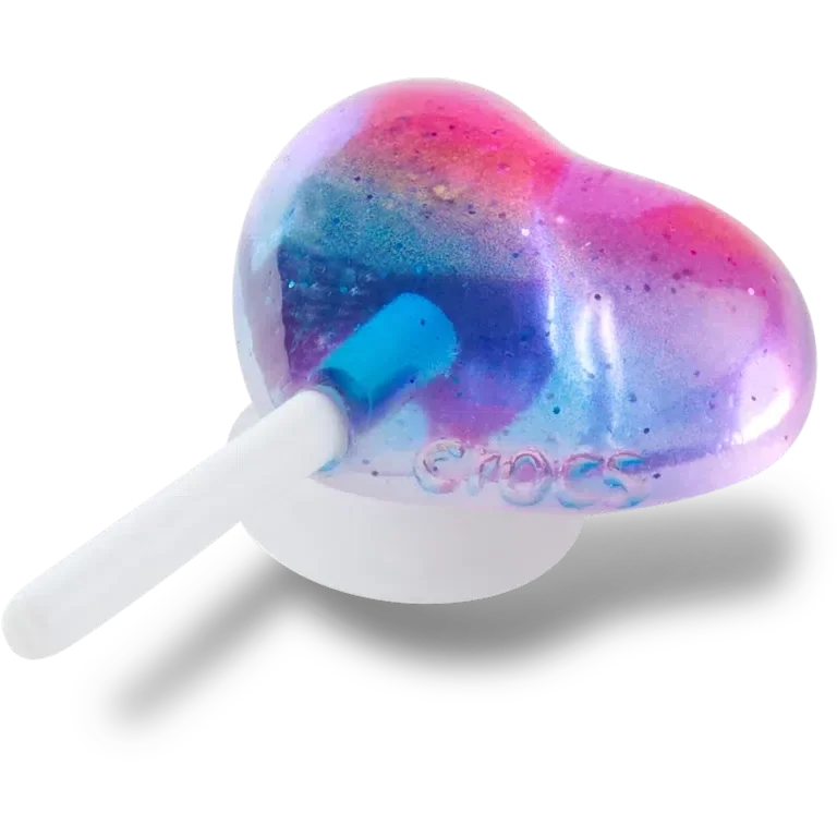 Colgantes Jibbitz™ «Piruleta de corazón de gelatina» Colgantes Jibbitz™ «Piruleta de corazón de gelatina»