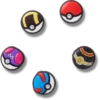 Colgantes Jibbitz™ «Poke Ball» (paquete de 5)