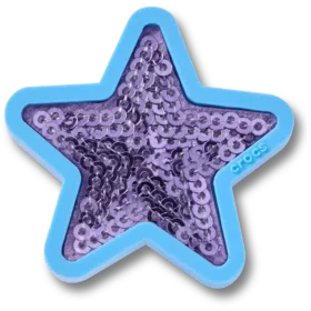 Colgantes Jibbitz™ «Purple Sequin Star»