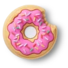 Colgantes Jibbitz™ «Sprinkle Donut Bite»