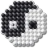 Colgantes Jibbitz™ «Ying y Yang» con cuentas