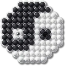 Colgantes Jibbitz™ «Ying y Yang» con cuentas