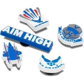 Colgantes para zapatos Jibbitz™ «Fuerzas Armadas – Fuerza Aérea de EE. UU.» (paquete de 5)