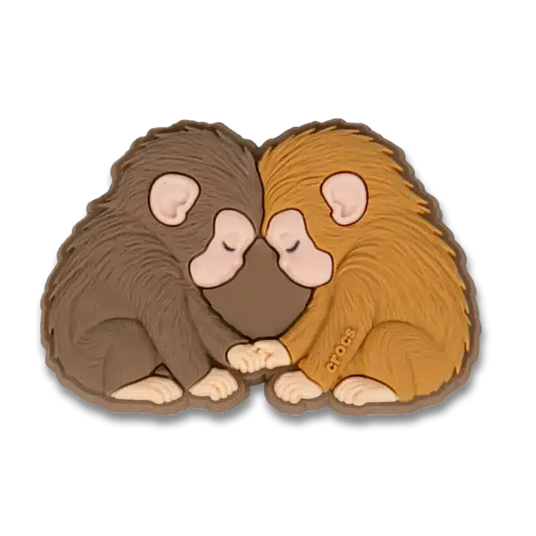 Colgantes para zapatos «Punch the Monkey and His Bestie» de Jibbitz Colgantes para zapatos «Punch the Monkey and His Bestie» de Jibbitz