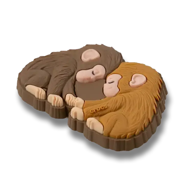 Colgantes para zapatos «Punch the Monkey and His Bestie» de Jibbitz Colgantes para zapatos «Punch the Monkey and His Bestie» de Jibbitz