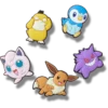Conjunto de 5 colgantes Jibbitz™ surtidos de Pokémon