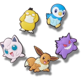 Conjunto de 5 colgantes Jibbitz™ surtidos de Pokémon