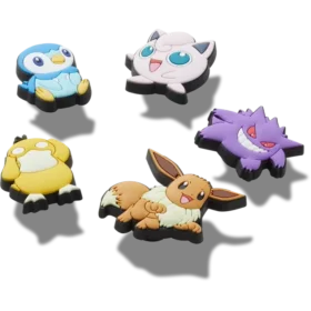 Conjunto de 5 colgantes Jibbitz™ surtidos de Pokémon