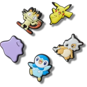 Conjunto variado de 5 colgantes Jibbitz™ de Pokémon