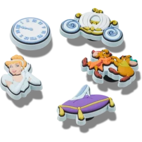 Conjuntos de 5 colgantes Jibbitz™ de Cenicienta