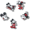 Conjuntos de 5 colgantes Jibbitz de Mickey y Minnie de PVC