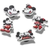 Conjuntos de 5 colgantes Jibbitz de Mickey y Minnie de PVC