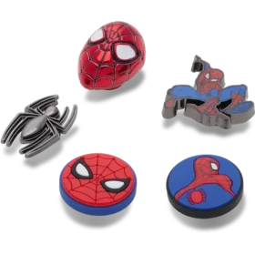 Conjuntos de 5 colgantes Jibbitz de Spiderman II