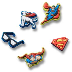 Conjuntos de 5 colgantes Jibbitz™ de Superman
