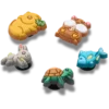 Conjuntos de 5 colgantes Jibbitz Super Pets