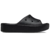 Crocs de plataforma tipo chancla «Black»