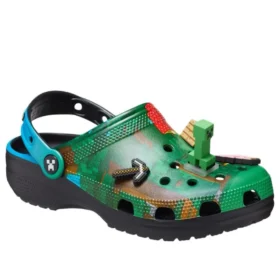 Crocs x Minecraft Zuecos «Green Black»