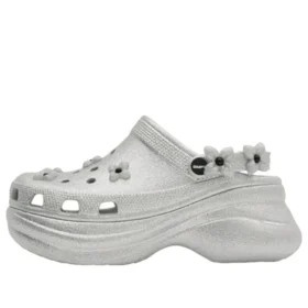 Crocs x SMFK Bae Zueco «Silver Glitter»