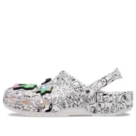 Crocs x Steven Harrington Classic Clogs «Quickstrike – Blanco/Negro»