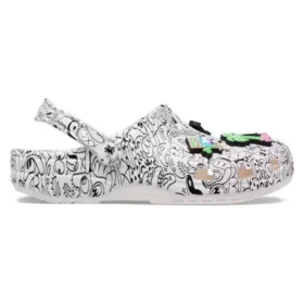 Crocs x Steven Harrington Classic Clogs «Quickstrike – Blanco/Negro»