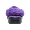 Fuzz-Lined Baya Clog «Negro-Morado»
