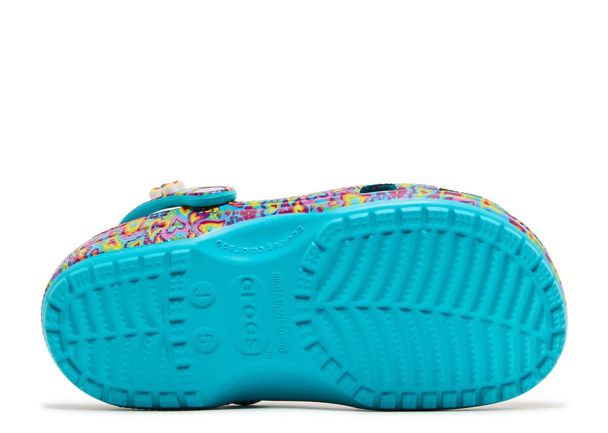 Lisa Frank x Classic Clog Kids «Digital Aqua Multi Hearts» Lisa Frank x Classic Clog Kids «Digital Aqua Multi Hearts»