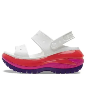Mega Crush Sandal «Blanco, rojo y morado»