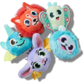Pack de 5 colgantes Jibbitz «Animales de fantasía peludos»