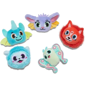 Pack de 5 colgantes Jibbitz «Animales de fantasía peludos»