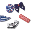 Pack de 5 colgantes Jibbitz «Cheer»