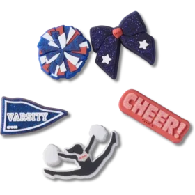 Pack de 5 colgantes Jibbitz «Cheer»