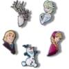 Pack de 5 colgantes Jibbitz™ de Frozen