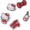 Pack de 5 colgantes Jibbitz de Hello Kitty