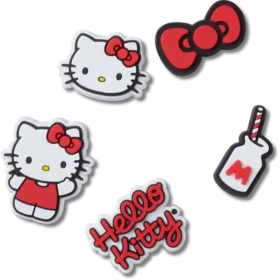 Pack de 5 colgantes Jibbitz de Hello Kitty