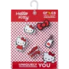 Pack de 5 colgantes Jibbitz de Hello Kitty