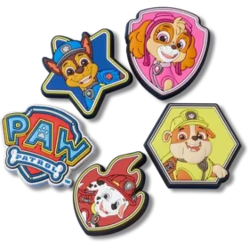 Pack de 5 colgantes Jibbitz™ de La Patrulla Canina