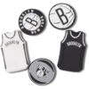 Pack de 5 colgantes Jibbitz™ de los Brooklyn Nets de la NBA Pack de 5 colgantes Jibbitz™ de los Brooklyn Nets de la NBA