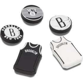 Pack de 5 colgantes Jibbitz™ de los Brooklyn Nets de la NBA