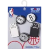 Pack de 5 colgantes Jibbitz™ de los Brooklyn Nets de la NBA Pack de 5 colgantes Jibbitz™ de los Brooklyn Nets de la NBA