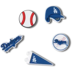 Pack de 5 colgantes Jibbitz™ de los Los Angeles Dodgers de la MLB