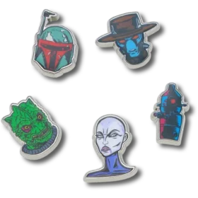 Pack de 5 colgantes Jibbitz™ de personajes de Star Wars™