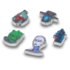 Pack de 5 colgantes Jibbitz™ de personajes de Star Wars™