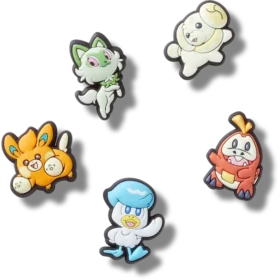 Pack de 5 colgantes Jibbitz de Pokémon Paldea
