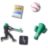 Pack de 5 colgantes Jibbitz «Equipo de béisbol»