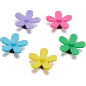 Pack de 5 colgantes Jibbitz «Flower Power»