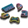 Pack de 5 colgantes Jibbitz «Lights up Neon Gamer»