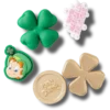 Pack de 5 colgantes Jibbitz «Lucky Charms»