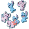 Pack de 5 colgantes Jibbitz™ para zapatos de Disney con Stitch y Angel Pack de 5 colgantes Jibbitz™ para zapatos de Disney con Stitch y Angel